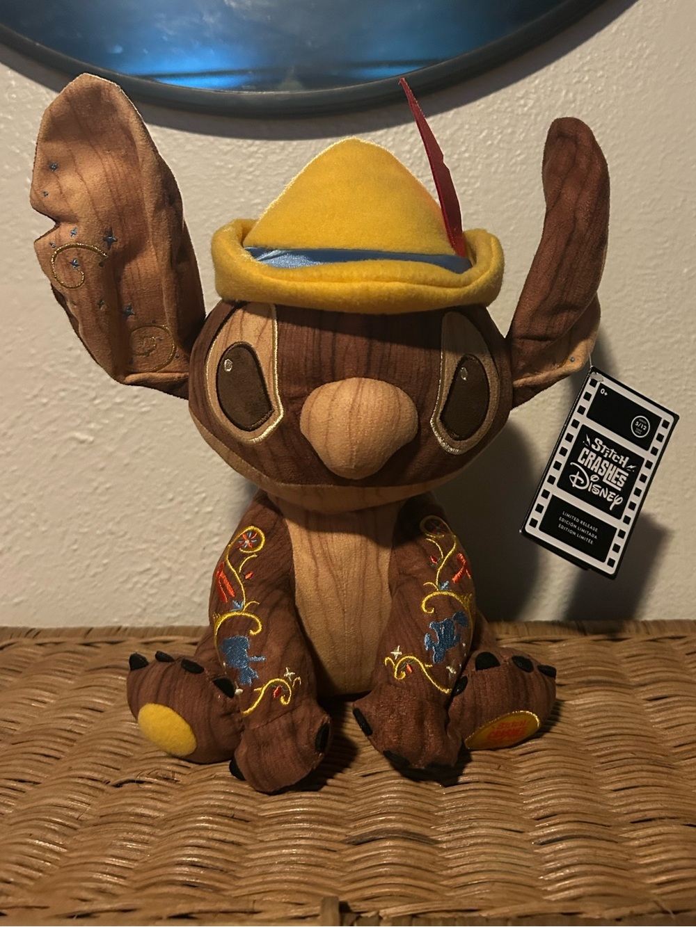 NWT Disney Stitch Crashes Pinocchio LIMITED plush